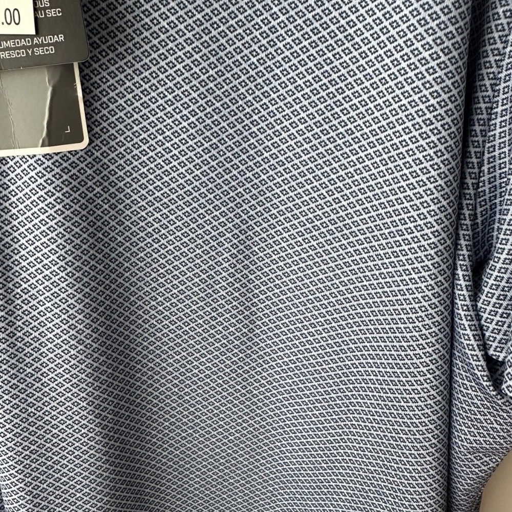 Callaway Mens Opti-Dri Allover Print Golf Short Sleeve Polo Chambray Sz XXL NWT - Picture 3 of 4